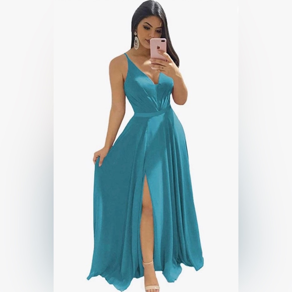 Teal formal dress